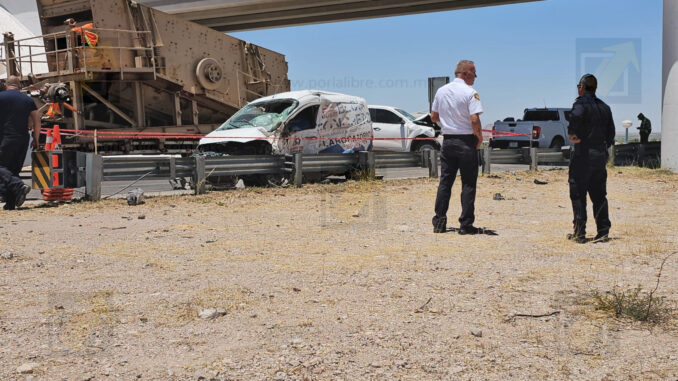 Fatal choque múltiple en el Libramiento Oriente deja un hombre sin vida y tres personas heridas