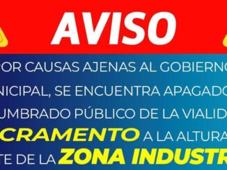 Trabaja Municipio para restablecer alumbrado en la Vialidad Sacramento tras accidente vial
