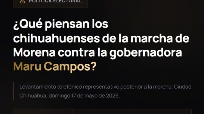 Encuesta Vernier | marcha de Morena aumentó respaldo ciudadano a la gobernadora