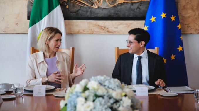 Canciller Velasco se reúne con alta representante de la UE; celebran Diálogo Estratégico