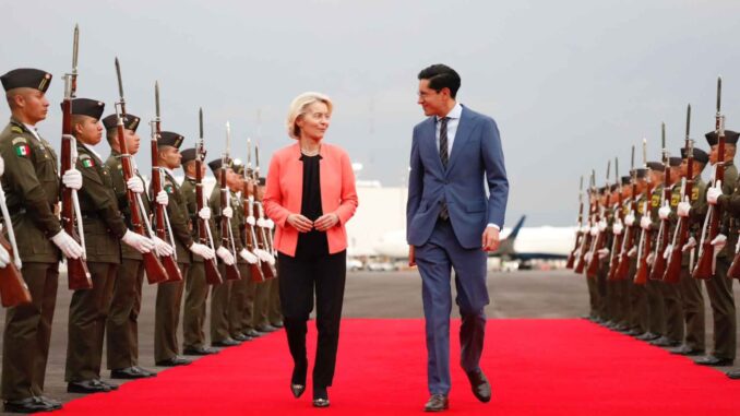 Ursula von der Leyen y António Costa llegan a México para fortalecer acuerdos con la Unión Europea