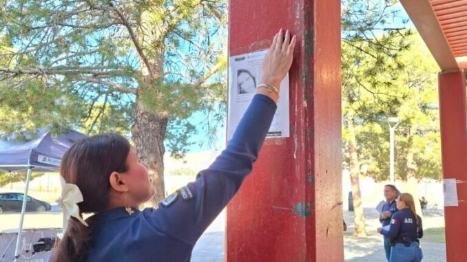 Implementa FEM operativo de pega y difusión de pesquisas de mujeres con reporte de desaparición