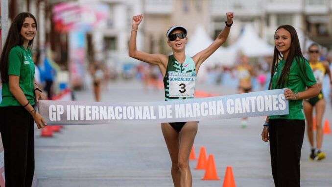 Conquista Alegna González el Gran Premio Internacional de Marcha Cantones