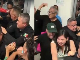 Trifulca en sesión del Congreso; colectivos LGBT intentan ingresar a la fuerza