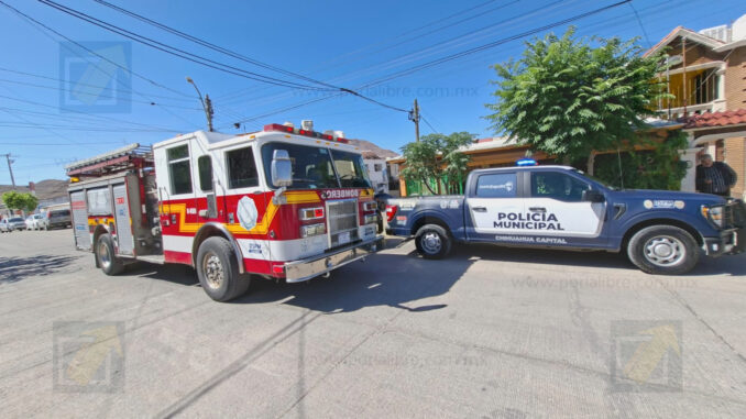 Flamazo por fuga de gas deja dos lesionados en vivienda de la colonia Santa Rosa