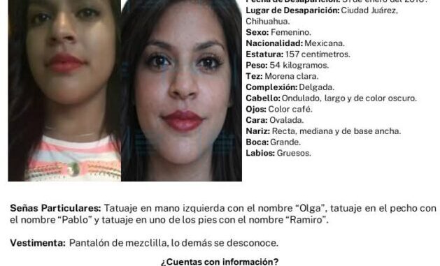 Despliega FEM operativo de pega y difusión de pesquisas de mujeres con reporte de desaparición en Juárez