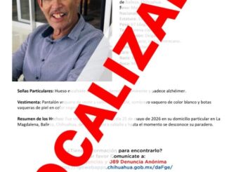 Localiza FDZS a masculino con reporte de ausencia en Balleza