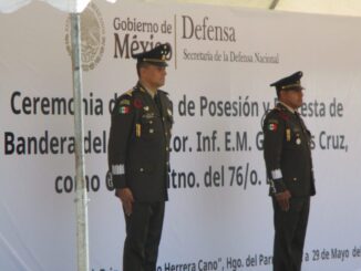 Asiste Fiscal de Distrito Zona Sur a toma de protesta de Comandante Interino del 76 Batallón de Infantería