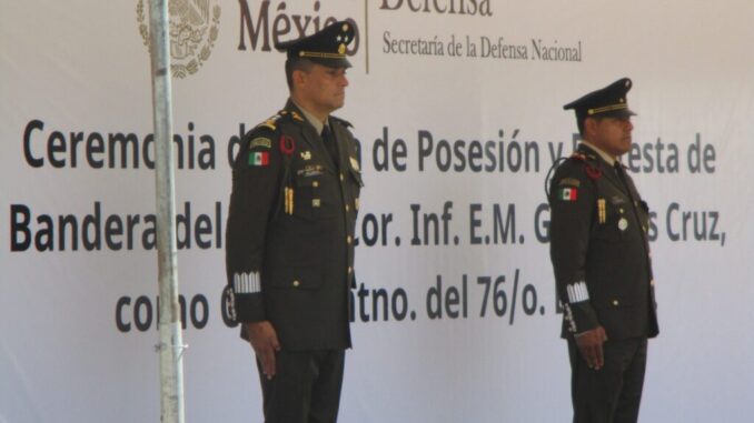 Asiste Fiscal de Distrito Zona Sur a toma de protesta de Comandante Interino del 76 Batallón de Infantería
