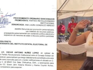 PRI denuncia ante el IEE a alcaldesa de Guadalupe y Calvo por propaganda político-electoral con recursos públicos