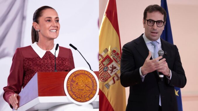 Bloqueos de la CNTE impiden reunión de Sheinbaum con vicepresidente primero del Gobierno español
