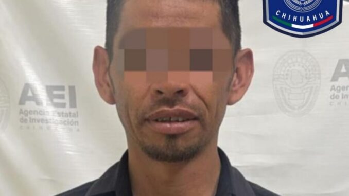 Detiene AEI a imputado por el delito de violencia familiar en Parral