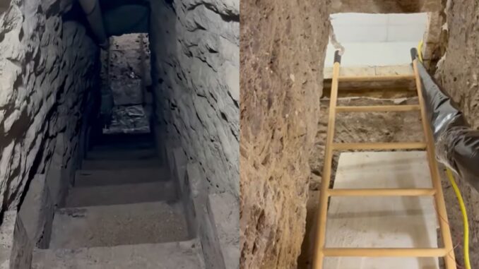 Aseguran sofisticado túnel para el tráfico de cocaína entre EEUU y México; hay 4 detenidos