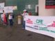 Jubilados se manifiestan en la Terminal 1 del AICM