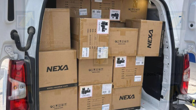 Aseguran cargamento de 6 mil 400 «vapeadores» en la colonia Panamericana 